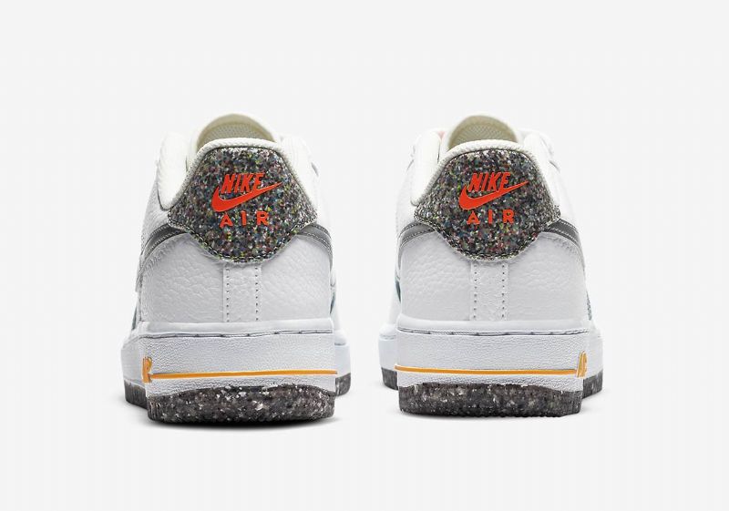 Nike Air Force 1 Low Férfi / Női Alkalmi Summit Fehér / Metál Ezüst-lézer Narancs