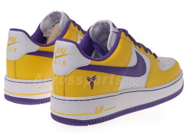 Nike Air Force 1 Low Gs Férfi Alkalmi Fehér / Varsity Lila-varsity Kukorica