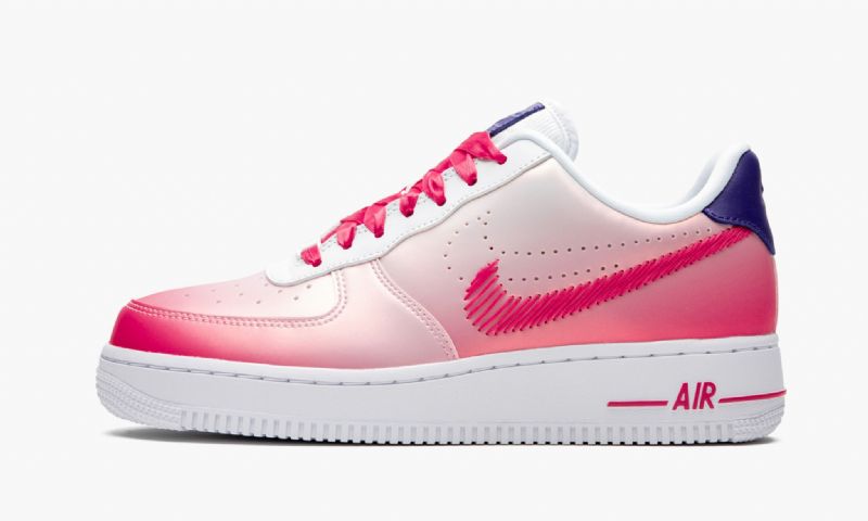 Nike Air Force 1 Low Kay Yow Női Alkalmi Fehér / Rózsaszín Hab / Regency Lila / Élénk