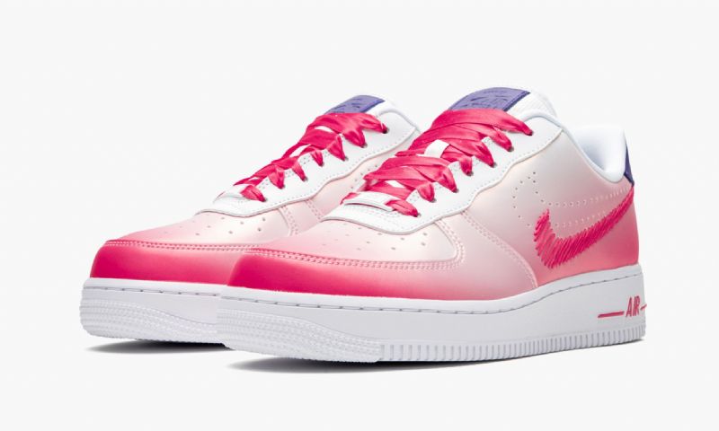 Nike Air Force 1 Low Kay Yow Női Alkalmi Fehér / Rózsaszín Hab / Regency Lila / Élénk