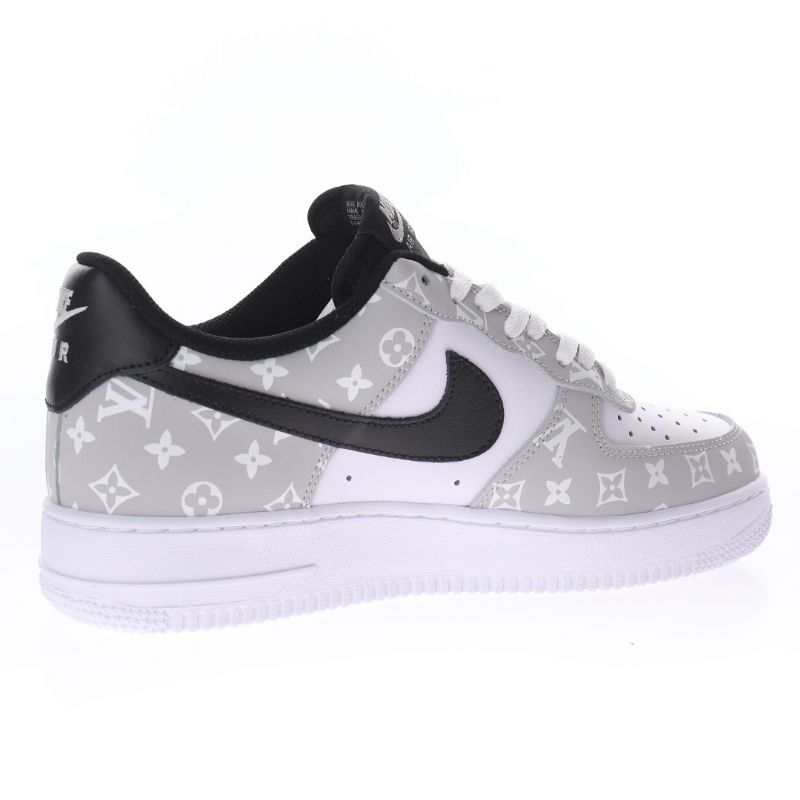 Nike Air Force 1 Low L.v. Szürke Férfi / Női Alkalmi Fehér / / Fekete