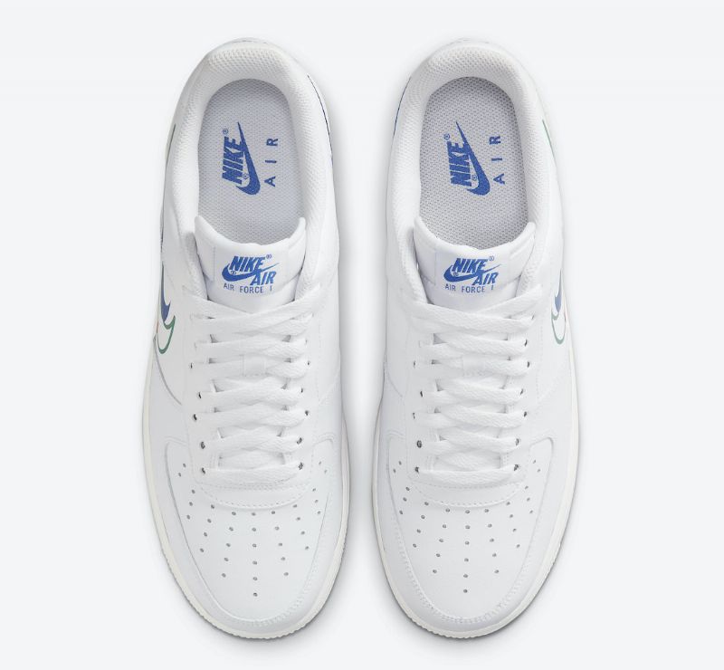 Nike Air Force 1 Low Multi-swoosh Férfi Alkalmi Fehér / Többszínű-fehér