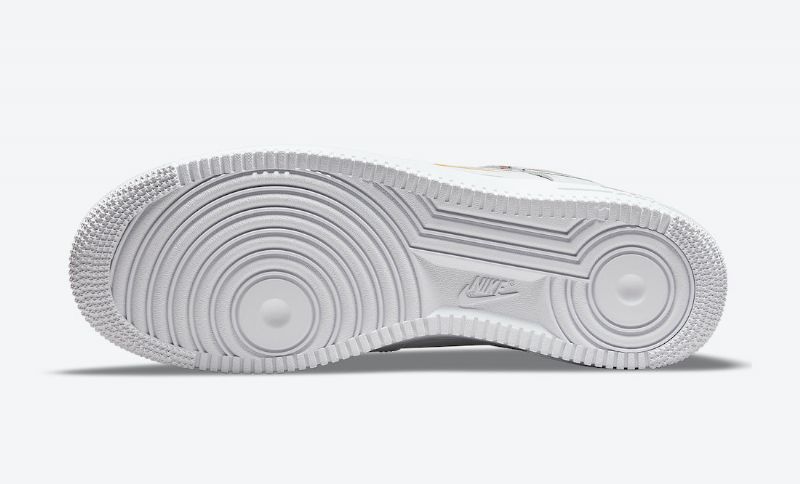 Nike Air Force 1 Low Multi-swoosh Férfi Alkalmi Fehér / Többszínű-fehér