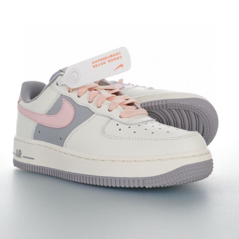 Nike Air Force 1 Low Női Alkalmi Fehér Rózsaszín Szürke