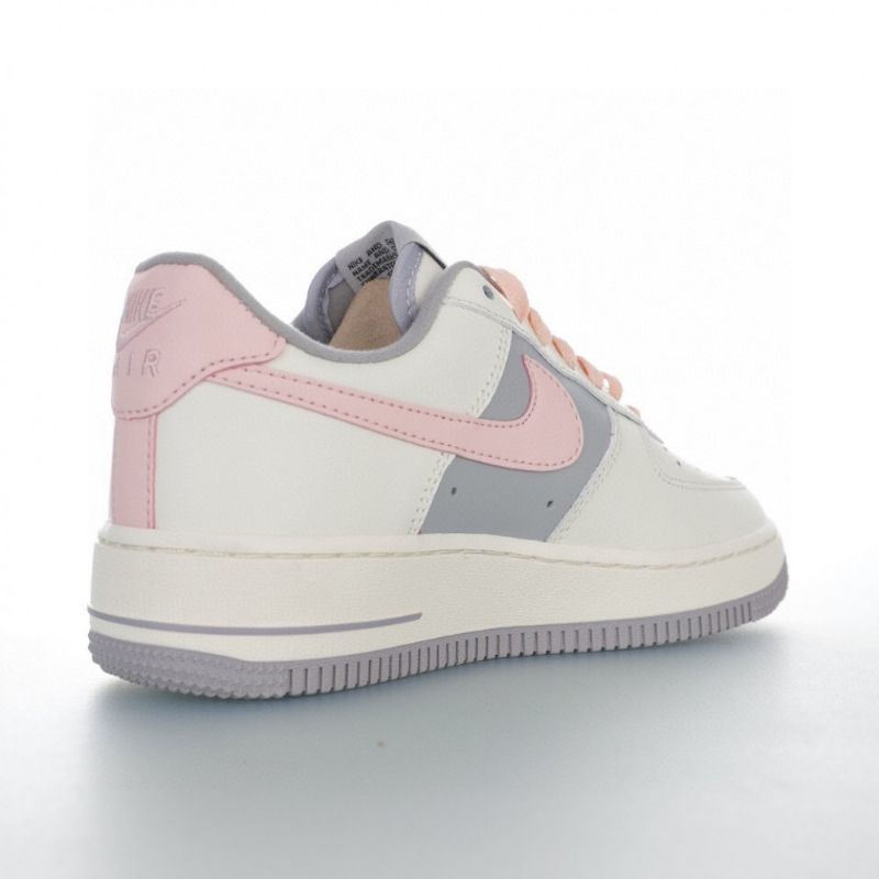 Nike Air Force 1 Low Női Alkalmi Fehér Rózsaszín Szürke