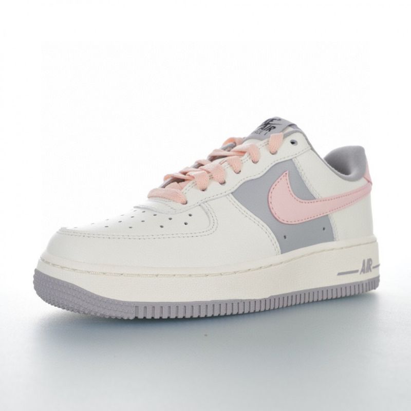 Nike Air Force 1 Low Női Alkalmi Fehér Rózsaszín Szürke