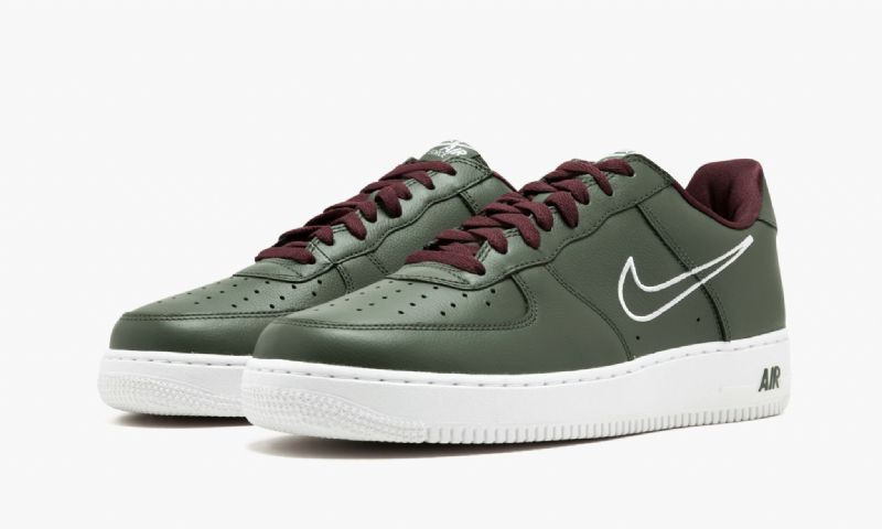 Nike Air Force 1 Low Retro Férfi Alkalmi Deep Forest / Fehér-el Dorado