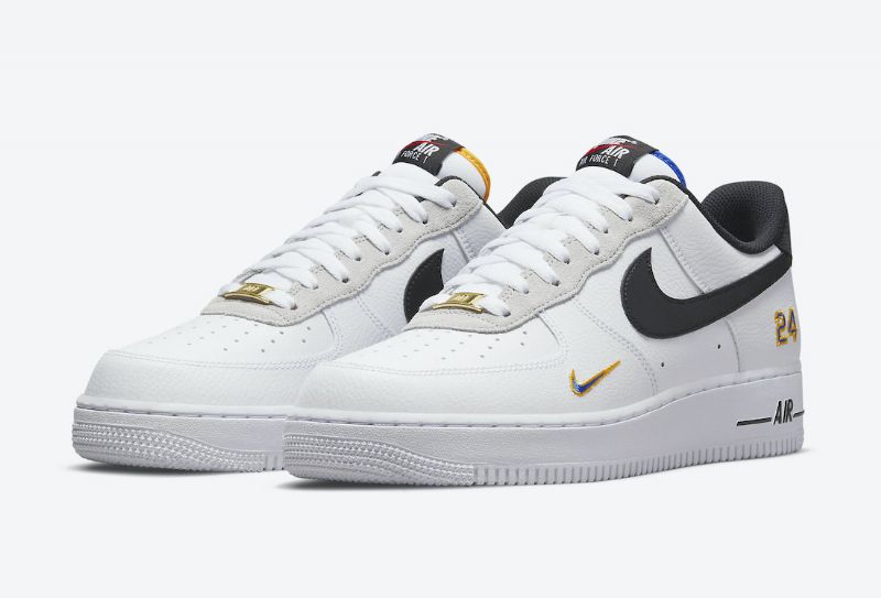 Nike Air Force 1 Low Swingman Férfi / Női Alkalmi Fehér / Fekete / Arany