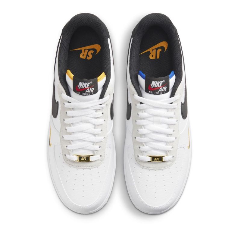 Nike Air Force 1 Low Swingman Férfi / Női Alkalmi Fehér / Fekete / Arany