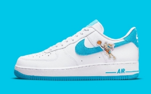 Nike Air Force 1 Low Toon Squad Férfi / Női Alkalmi Fehér / Világoskék Fury-fehér