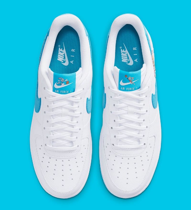 Nike Air Force 1 Low Toon Squad Férfi / Női Alkalmi Fehér / Világoskék Fury-fehér