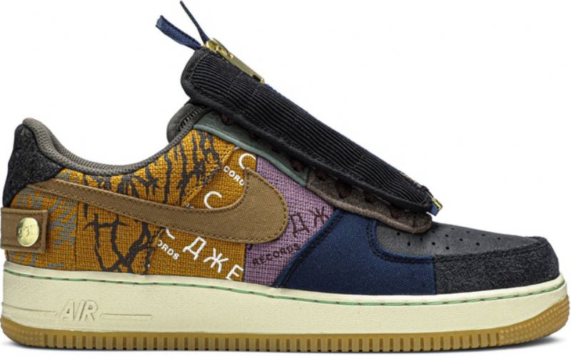 Nike Air Force 1 Low Travis Scott Férfi / Női Alkalmi Többszínű / Néma Bronz / Kövület
