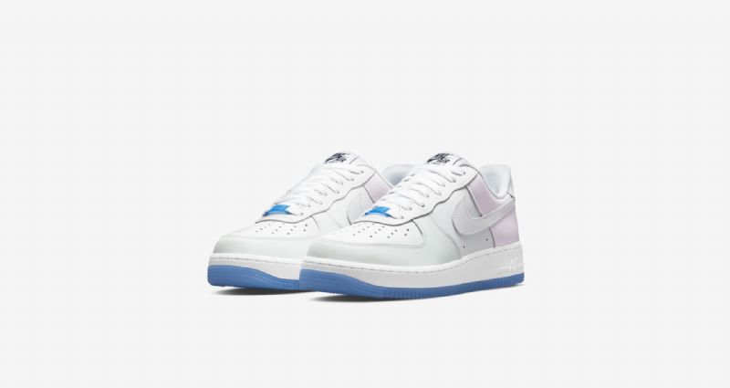 Nike Air Force 1 Low Uv Férfi / Női Alkalmi Fehér / Egyetemi Kék / Fekete /