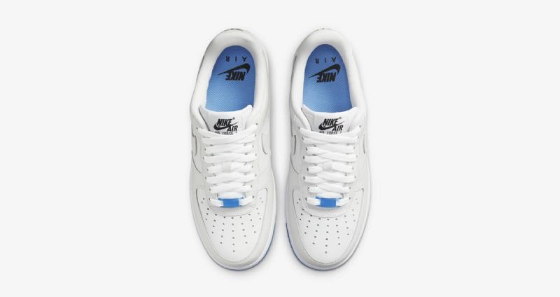 Nike Air Force 1 Low Uv Férfi / Női Alkalmi Fehér / Egyetemi Kék / Fekete /