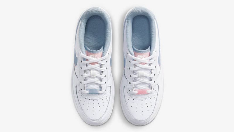 Nike Air Force 1 Lv8 Gs Férfi / Női Alkalmi Fehér / Világos Fegyverkék