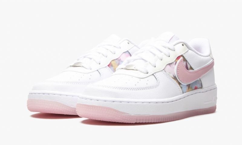 Nike Air Force 1 Lv8 Női Alkalmi Fehér / Lt Arctic Rózsaszín
