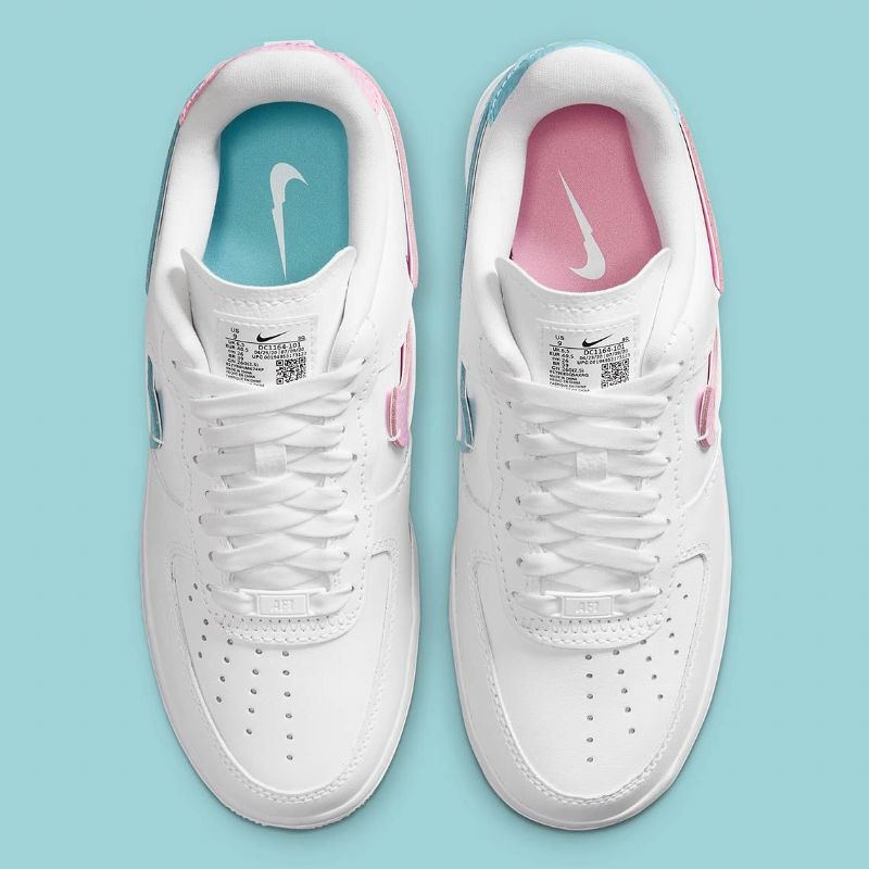 Nike Air Force 1 Lxx Jellemzők Férfi/női Alkalmi Fehér/rózsaszín Emelkedő-fehérített Aqua