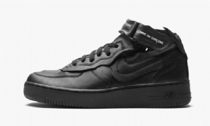 Nike Air Force 1 Mid Férfi Alkalmi Fekete