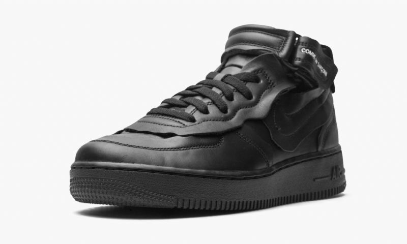 Nike Air Force 1 Mid Férfi Alkalmi Fekete