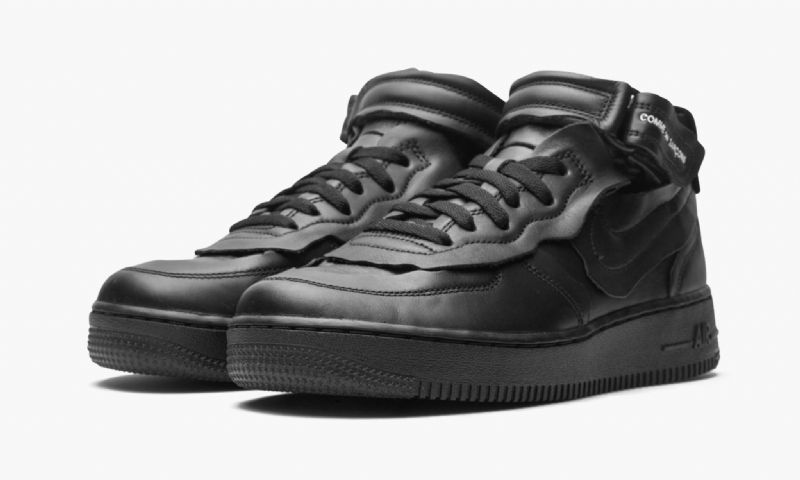 Nike Air Force 1 Mid Férfi Alkalmi Fekete