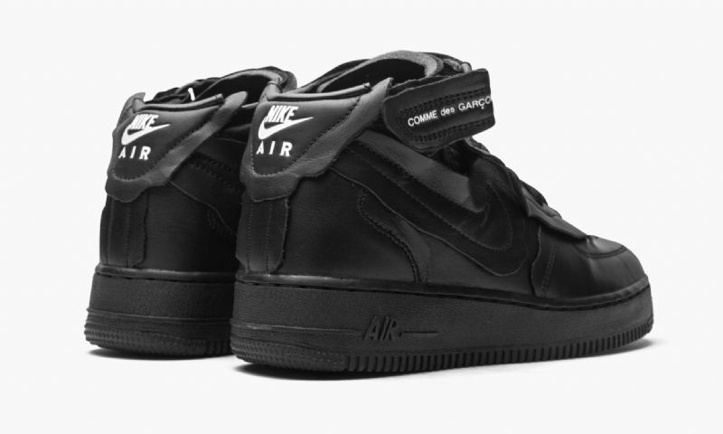 Nike Air Force 1 Mid Férfi Alkalmi Fekete
