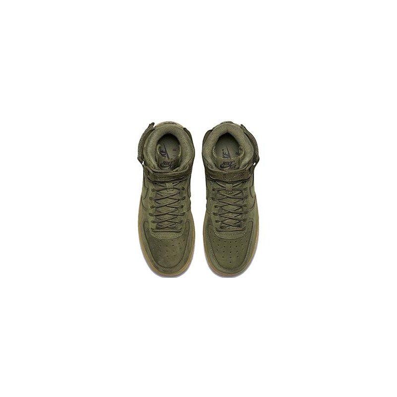 Nike Air Force 1 Nagy Súlyú Férfi / Női Alkalmi Közepes Olíva / Gumis Világosbarna-fekete-közepes