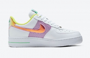 Nike Air Force 1 Pasztell Női Alkalmi Fehér Többszínű