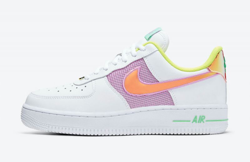 Nike Air Force 1 Pasztell Női Alkalmi Fehér Többszínű