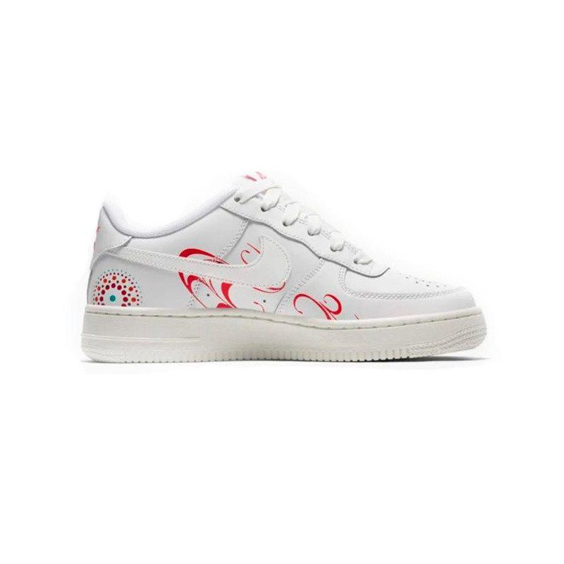 Nike Air Force 1 Pinnacle Női Alkalmi Summit Fehér / Habanero Piros-kinetic Zöld-summit