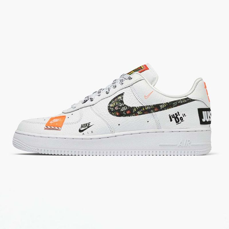 Nike Air Force 1 Premium Fehér Férfi / Női Alkalmi / Fehér-fekete-teljes Narancs