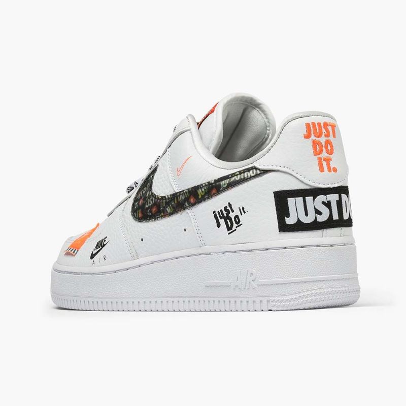 Nike Air Force 1 Premium Fehér Férfi / Női Alkalmi / Fehér-fekete-teljes Narancs