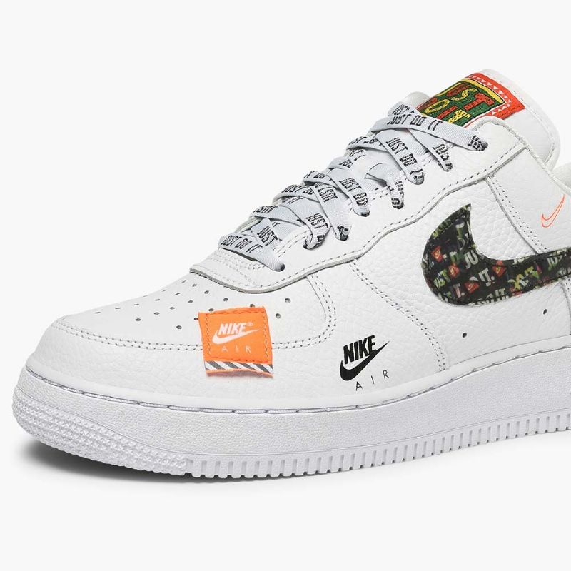 Nike Air Force 1 Premium Fehér Férfi / Női Alkalmi / Fehér-fekete-teljes Narancs