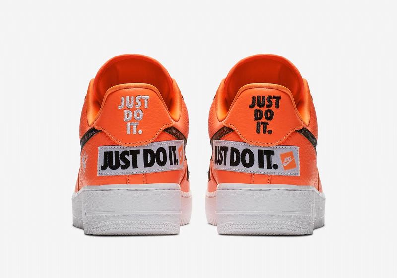Nike Air Force 1 Premium Narancssárga Férfi / Női Alkalmi Teljes / Narancs-fekete-fehér