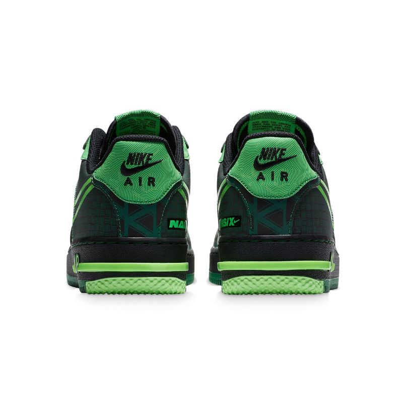 Nike Air Force 1 React Naija Férfi / Női Alkalmi Fekete / Zöld Strike-pine