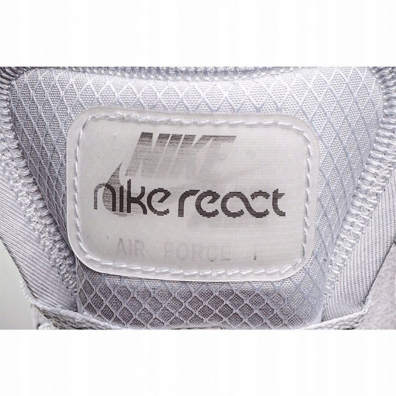 Nike Air Force 1 React Qs Férfi/női Alkalmi Fehér Fény Bone Sail Egyetem Vörös