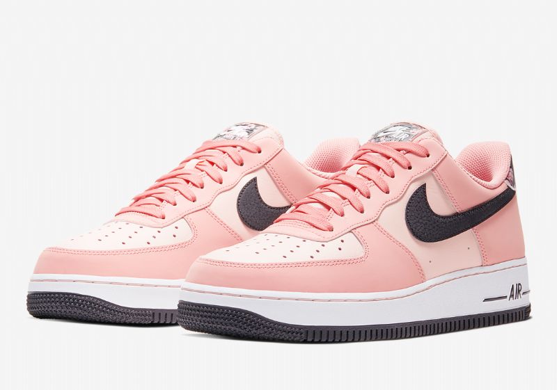 Nike Air Force 1 Rózsaszín Kvarc Női Alkalmi Fehérfekete Kvarcgalaktikus Jáde