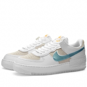 Nike Air Force 1 Shadow Férfi/női Alkalmi Fehérvast Szürkeuniversity Goldglacier Ice