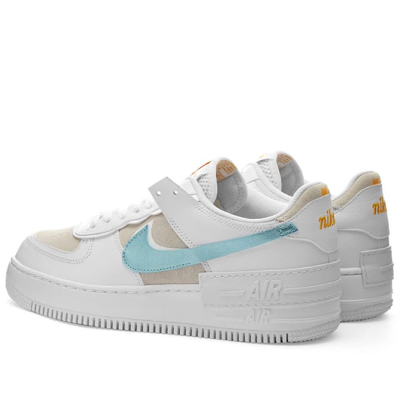 Nike Air Force 1 Shadow Férfi/női Alkalmi Fehérvast Szürkeuniversity Goldglacier Ice