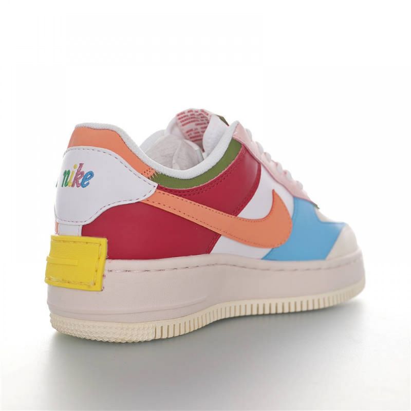 Nike Air Force 1 Shadow Női Alkalmi Fehér / Narancssárga / Zöld