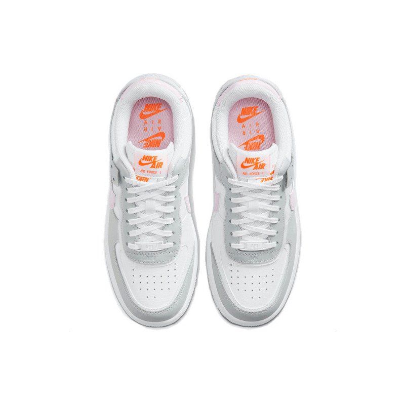 Nike Air Force 1 Shadow Női Alkalmi Fehér / Teljes Narancs / Fotonpor / Rózsaszín Hab