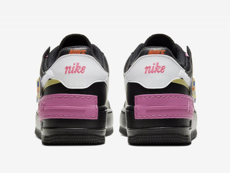 Nike Air Force 1 Shadow Női Alkalmi Fekete / Limelight / Cosmic Fukszia / Fehér