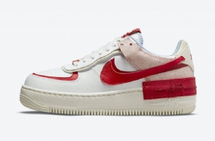 Nike Air Force 1 Shadow Női Alkalmi Summit Fehér / Egyetem Vörös / Piros