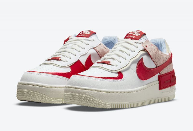 Nike Air Force 1 Shadow Női Alkalmi Summit Fehér / Egyetem Vörös / Piros
