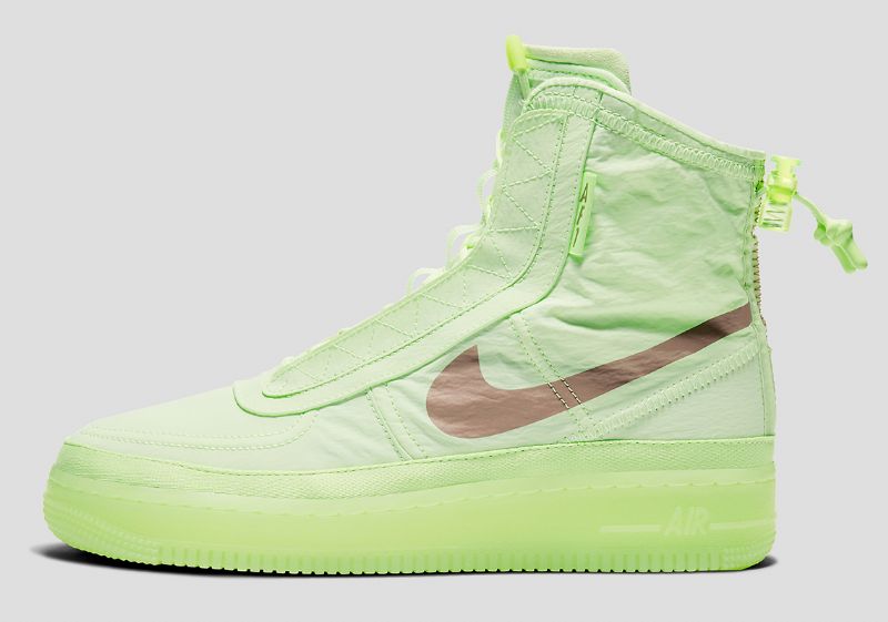 Nike Air Force 1 Shell Férfi/női Alkalmi Alig Volt Sivatagi Por Zöld