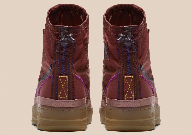 Nike Air Force 1 Shell Férfi / Női Alkalmi Bíbor / Kékmagos Fekete