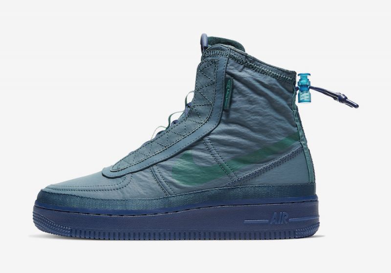Nike Air Force 1 Shell Férfi/női Alkalmi Éjféli Türkiz