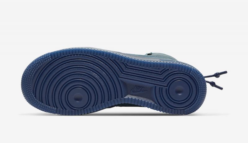 Nike Air Force 1 Shell Férfi/női Alkalmi Éjféli Türkiz