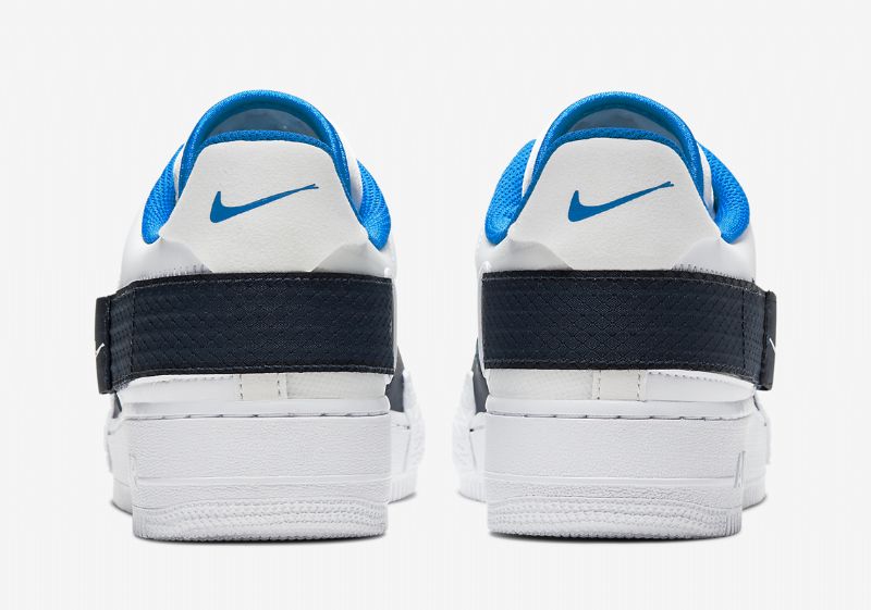 Nike Air Force 1 Type Fehér Obszidián Férfi / Női Alkalmi / Fotó Kék-fehér Cq2344 100