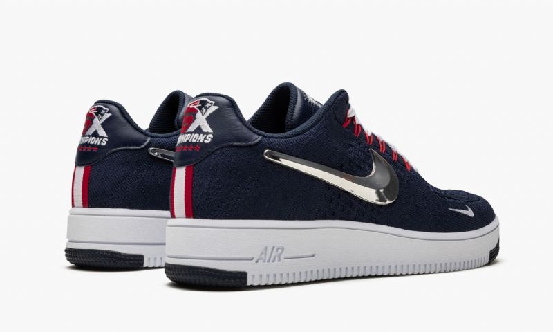 Nike Air Force 1 Ultra Flyknit Low Női Alkalmi College Sötétkék / Chrome