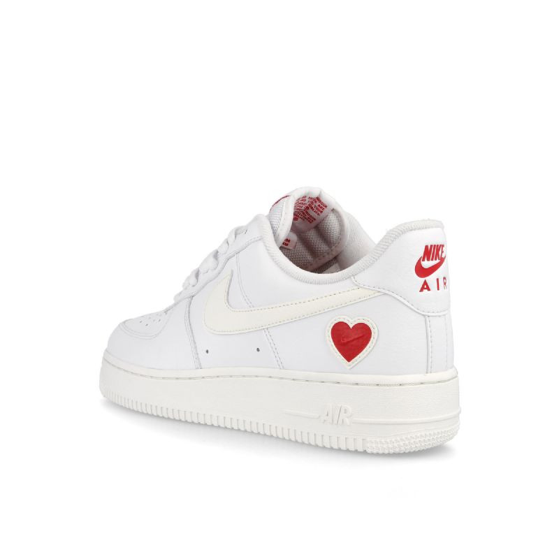 Nike Air Force 1 Valentin-nap Férfi / Női Alkalmi Fehér / Vitorla / Egyetemi Piros